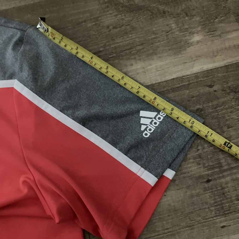 Adidas Shirt Mens XL Red Gray 2020 PGA Harding Park Golf Polo‎ Short Sleeve